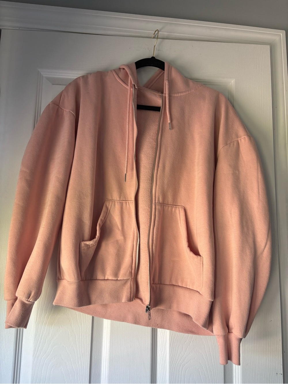 SHEIN Dusty Pink Cozy Fleece Hoodie